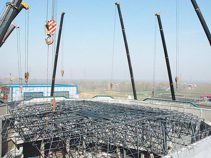 延边网架高空滑移法